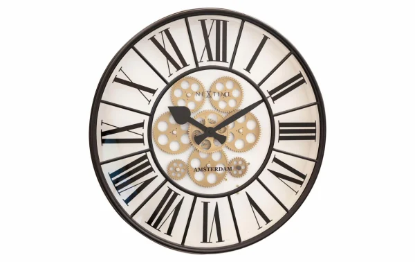 NeXtime Horloge Murale William Beige / Marron, 50 Cm – Horloge Murale qualité supérieure 1