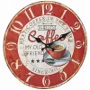 Meilleur Service TFA Dostmann Horloge Murale Vintage Coffee Ø 33.7 Cm, Rouge/beige – Horloge Murale 10