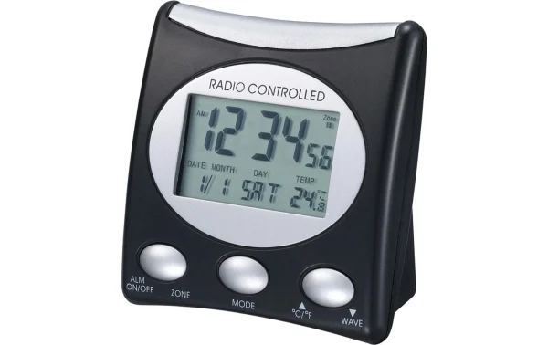 bas prix Technoline Réveil Radio-piloté WT221-T Noir – Réveils 1