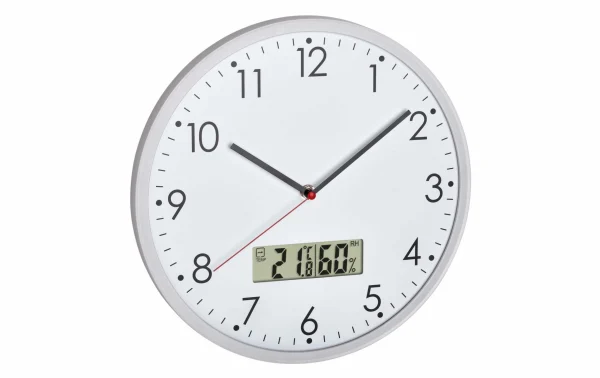 TFA Dostmann Horloge Murale Ø 30.2 Cm, Blanc – Horloge Murale magasin paris 1