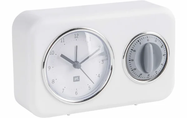 Present Time Horloge Murale Nostalgie 17 X 11 Cm, Blanc – Horloge Murale soldes en ligne 1