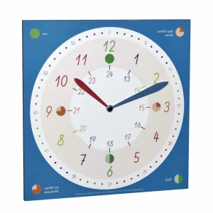 TFA Dostmann Horloge Murale Tick & Tack Avec Horloge éducative Bleu – Horloge Murale magasin pas cher 9