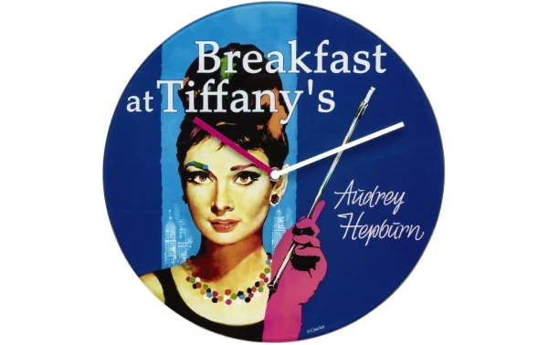 achetez TFA Dostmann Horloge Murale Légendes Du Cinéma Audrey Hepburn, Ø 30 Cm – Horloge Murale 1