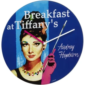 achetez TFA Dostmann Horloge Murale Légendes Du Cinéma Audrey Hepburn, Ø 30 Cm – Horloge Murale 7