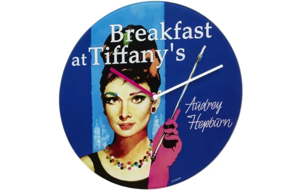 achetez TFA Dostmann Horloge Murale Légendes Du Cinéma Audrey Hepburn, Ø 30 Cm – Horloge Murale 3