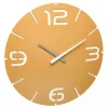 TFA Dostmann Horloge Murale Radio Contour Jaune Soleil, Ø 35 Cm – Horloge Murale Nouvelle Collection 8