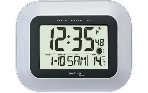 Technoline Horloge Murale Radio WS8005 Argenté – Horloge Murale De super promotions disponibles 1