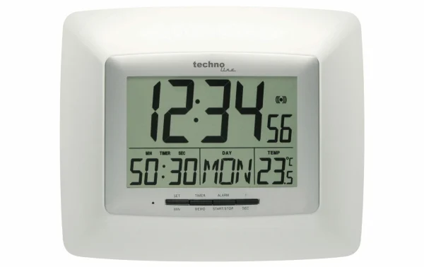 Technoline Horloge Murale Radio WS8100 Blanc – Horloge Murale mode pas cher 1