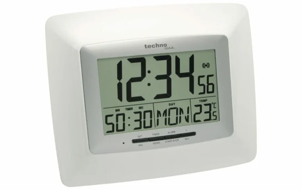 Technoline Horloge Murale Radio WS8100 Blanc – Horloge Murale mode pas cher 3